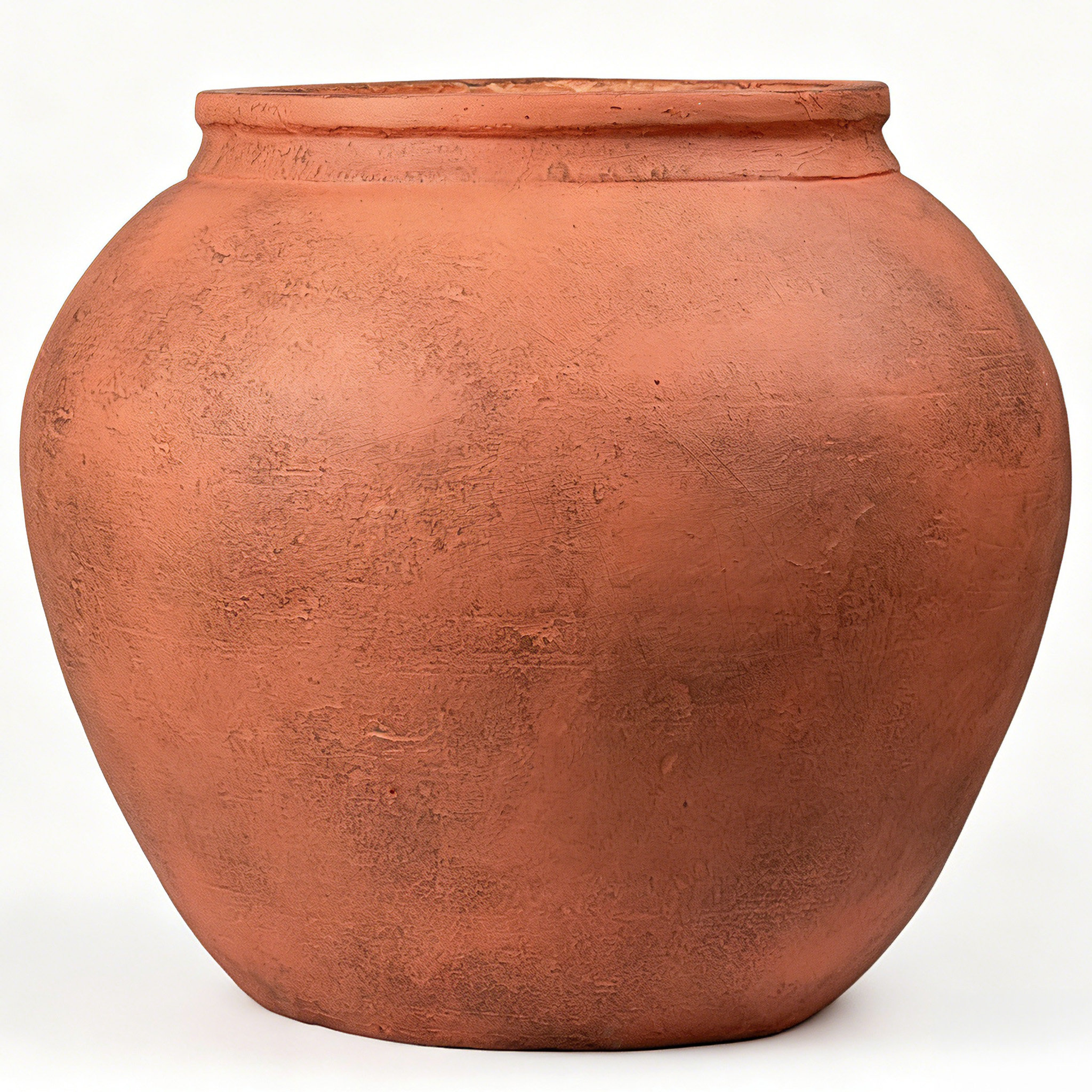 Ebern Designs 12" H x 14" Dia Fiberstone Vintage Style Planter with Drainage Hole, Indoor/Outdoor Large Plant Pot for Home Patio Garden, Ideal for Artificial Tree/Plants | Wayfair