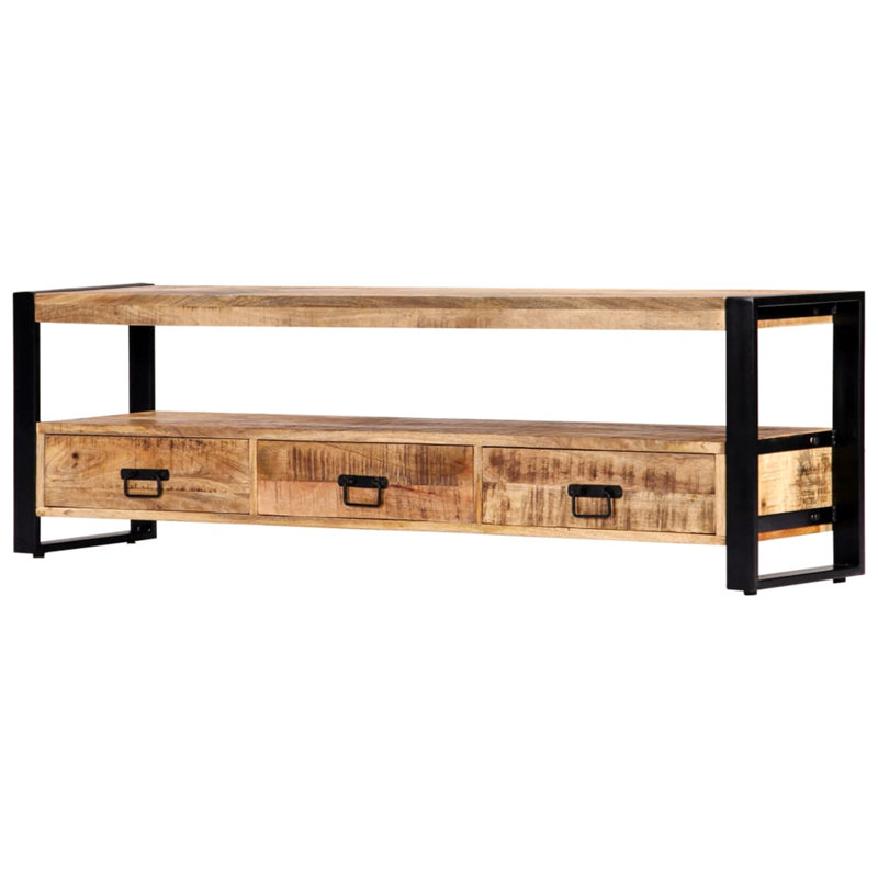 Mathilda Unfinished TV Stand for TVs up to 70", Light Brown, 150cm