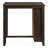 Transitional Design Dark Cherry Finish 3-Piece Pack Counter Height Set Table W Display Shelf USB Ports And 2X Counter Height Chairs Fabric Upholstered Dining Furniture-1138430740-1138430762-1138430763