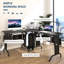 L-Shaped Metal Base Computer Desk