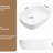 European Style Oval White Bathroom Vessel Sink, Solid Ceramic Fabrication, High Gloss Surface Sheen, Easy To Install Feature Package Build, Baked Glaze,