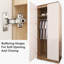 Shelissa 2 Door Manufactured Wood Wardrobe-771359824