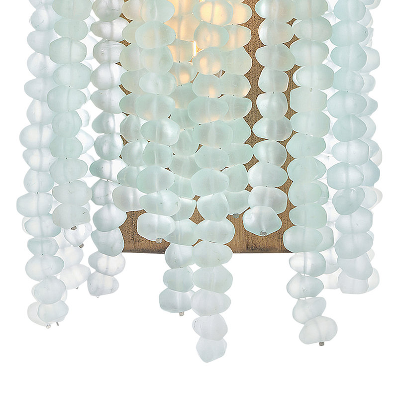 Dune Steel Metal Flush Mounted Sconce, Blue Sea