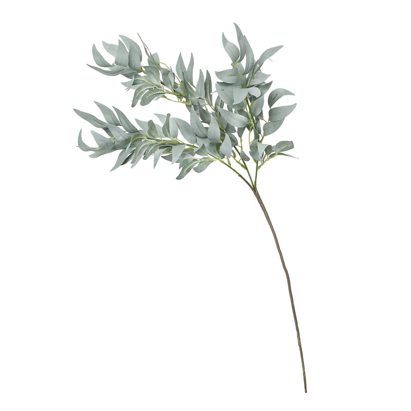 Branche de feuille de saule artificielle 27 po, Vert givré