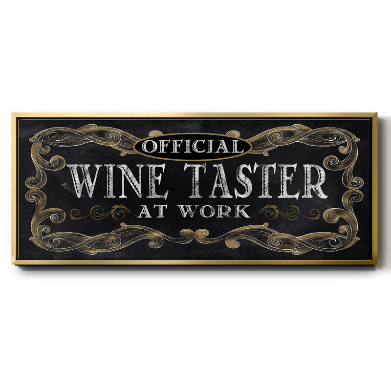 Dégustation de vin - toile encadrée, H 8 po x l 20 po