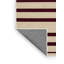 Tapis beige à rayures horizontales lavable à la machine-785140495