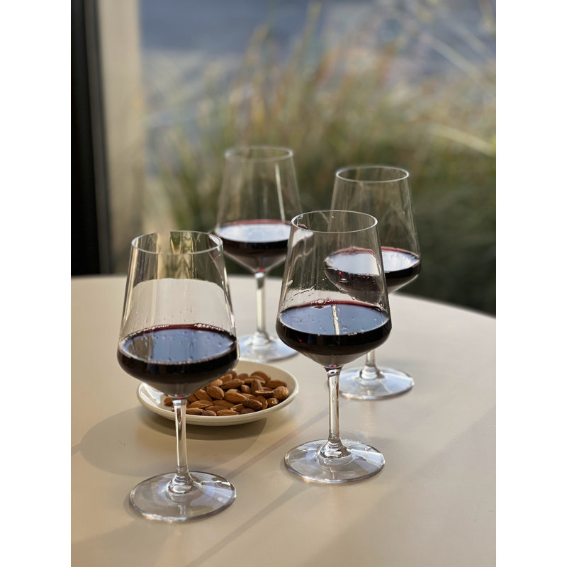 Plastic Wine Glasses Set of 4