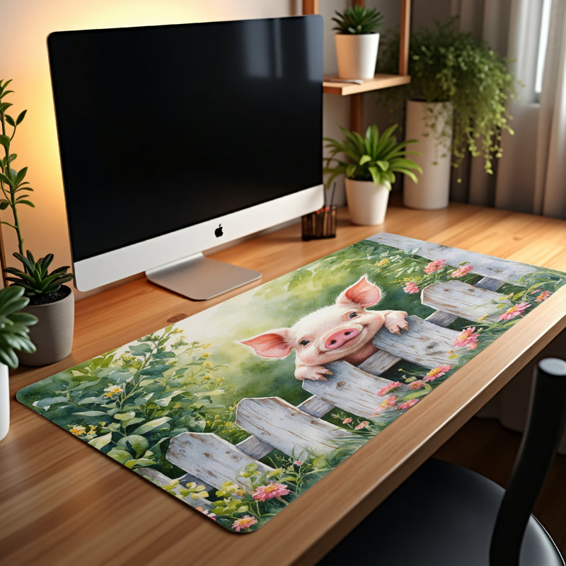 Polyester Desk Pad, 14.4x12.1