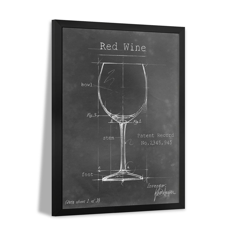 «Barware Blueprint III», affiche encadrée de qualité supérieure par Ethan Harper, H 32 po x l 24 po