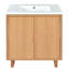 Savona 30" Bathroom Vanity with Integrated Resin Sink & Soft-Close Doors-123413711