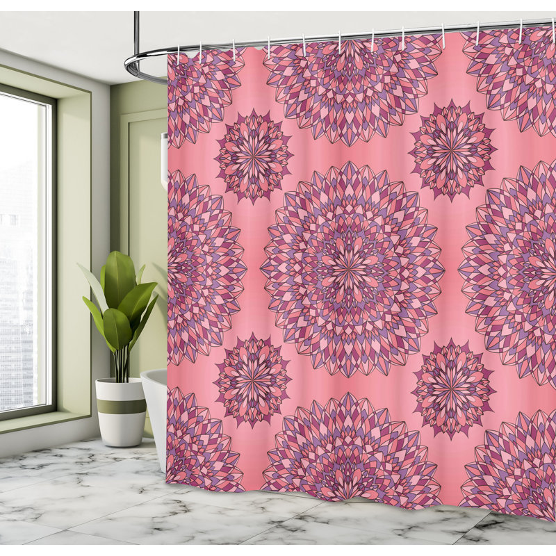 Shower Curtain with Hooks Included, 70"H x 69"W