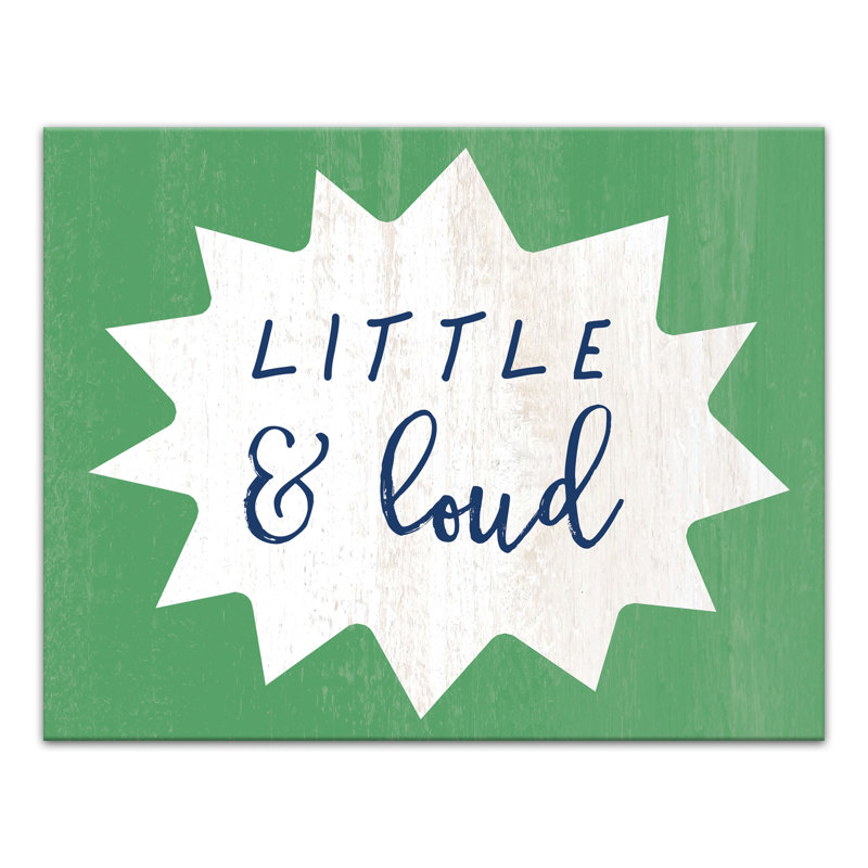 «Bryant Little and Loud», art sur toile, H 11 po x l 14 po x P 1,25 po