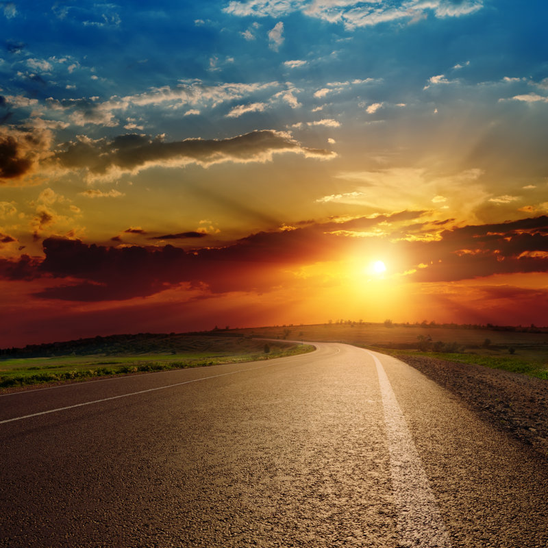 Beautiful Sunset - Photographie sur toile tendue, H 12 po x l 12 po