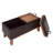 Amelianna 34.5'' Wide Rectangle Storage Ottoman with Stool and Reversible Tray