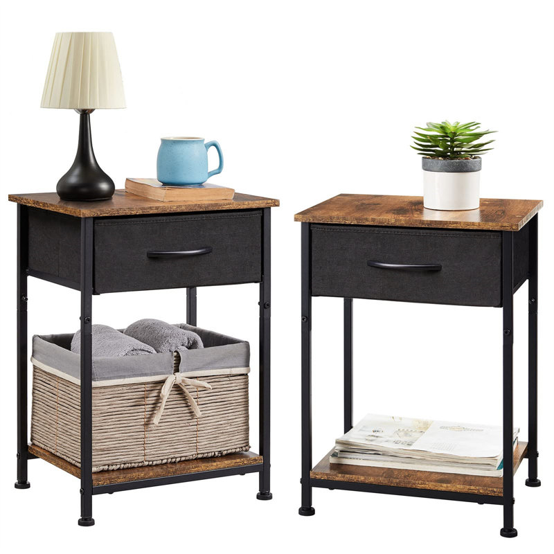 Azarion End Table Set with Storage