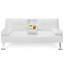 Canapé-lit simple en similicuir de 66 po avec rangement Maggie-873136355
