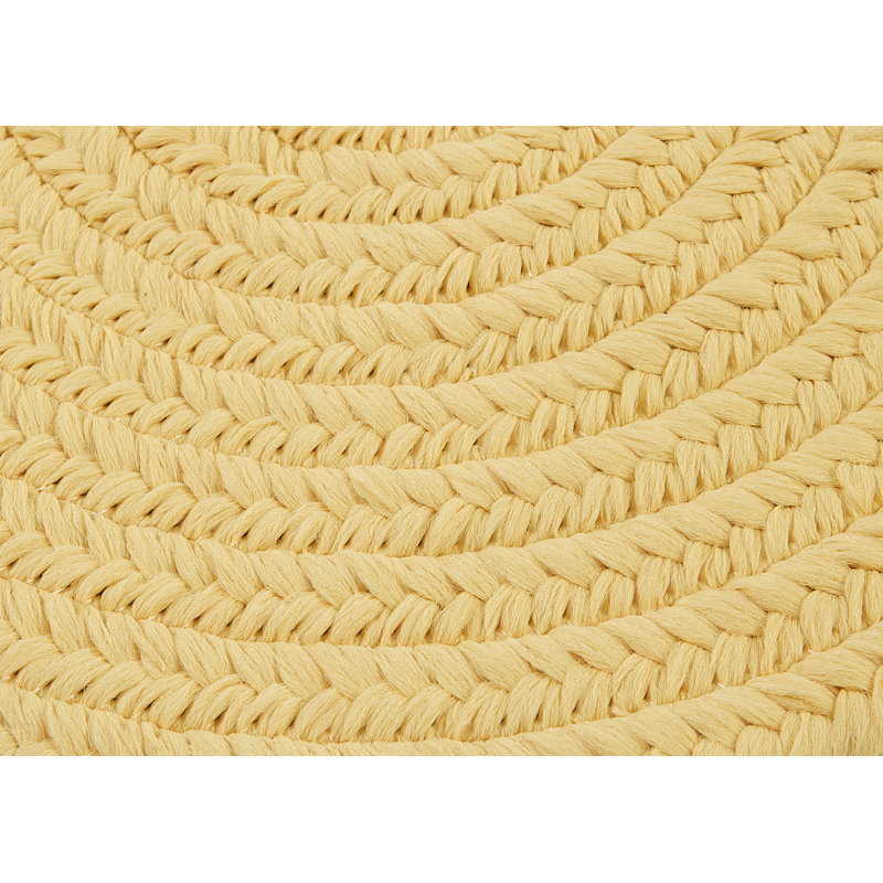 Panier de rangement tressé intérieur / extérieur, H 10 po x l 12 po x P 12 po, Jaune