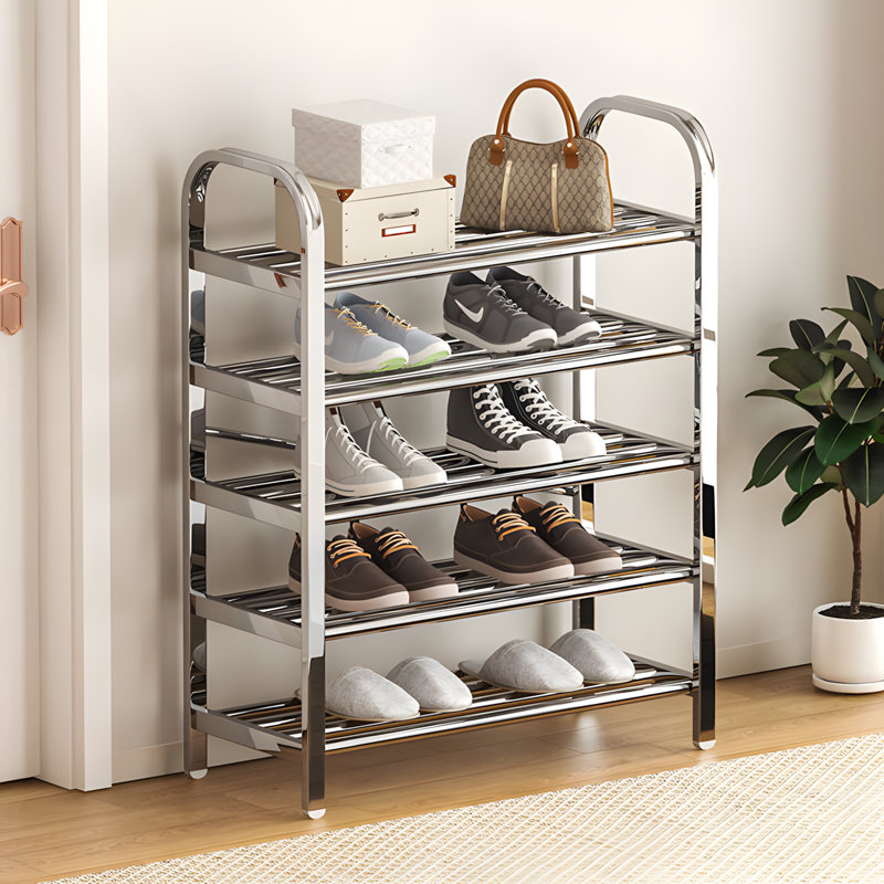 Thickened Stainless Steel Multi-Layer Shoe Rack, Sturdy Simple Shoe Storage For Home And Dorm
