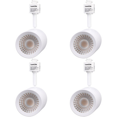 White LED Adjustable Track Head