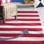 Tapis rouge à rayures Newport News-16773746