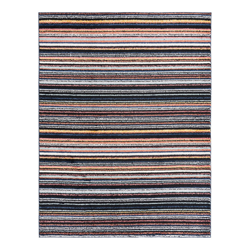 Prentice Striped Indoor Rug, Rectangle 7'10" x 10'
