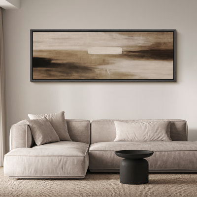 Grande impression sur toile encadrée, impression de paysage abstrait pour la décoration intérieure moderne
