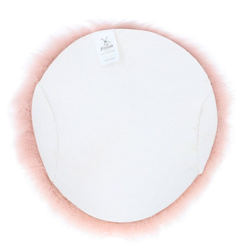 Sheepskin Seat Pad Wolf Tip, Pink