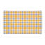 Tapis jaune / blanc à carreaux-53650295