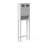 Woodley Removable Over-the-Toilet Bathroom Storage Cabinet with Glass Panel Doors, Adjustable Shelf & Open Shelf, White-185728138