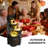 Outdoor Water Fountain with Lights 4 Tier Cascading Pots Resin Stone Look Garden Waterfall Fountain for Patio Yard Porch Landscape
