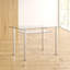 Laurent Glass Steel Writing Desk