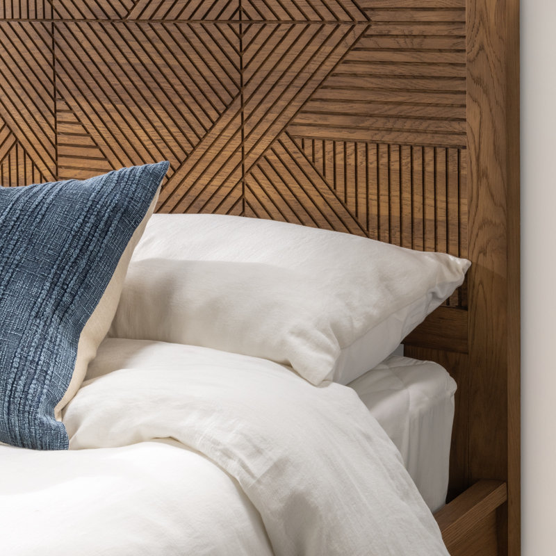 Santa Clara Platform Bed, California King, Oak Golden