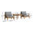 Alaina 3 Piece Outdoor Patio Teak Set-1172452565