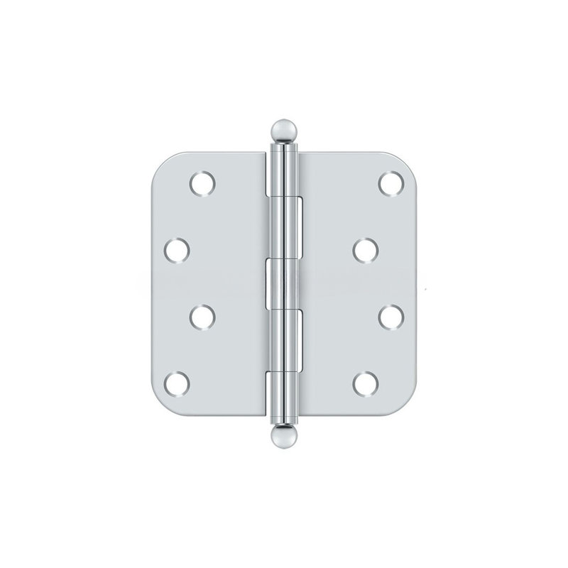 102'' x 102'' Steel Butt Bearing Hinge, Polished Chrome