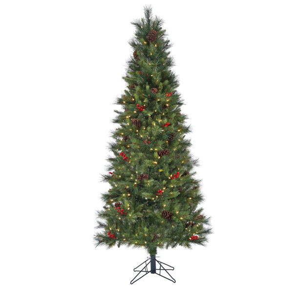 Wayfair Tree The Holiday Aisle® 7' Lighted Artificial Fir Christmas Tree - Wayfair ...