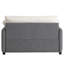 Chaise moderne moderne de 50 po x 43 po, fauteuil en chenille à assise large, canapé avec 2 coussins pour le salon, la structure et le style minimaliste