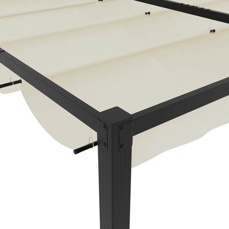 Caidyn Powder Coated Steel Gazebo, Cream