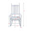Chaise berçante en bois sans tapis-1899652784