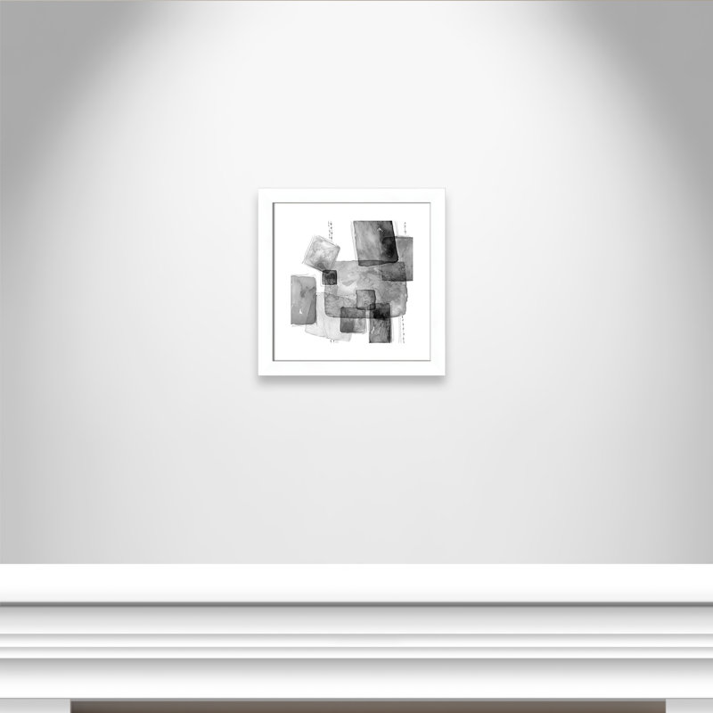 Patchlets - peinture encadrée, Blanc mat, H 18,5 po x l 18,5 po x P 1,25 po