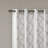 Fretwork Print Grommet Top Single Window Curtain Panel-1477263149-1477263150