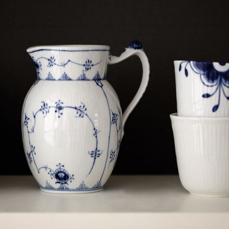 Royal Copenhagen Blue Fluted Plain Pitcher