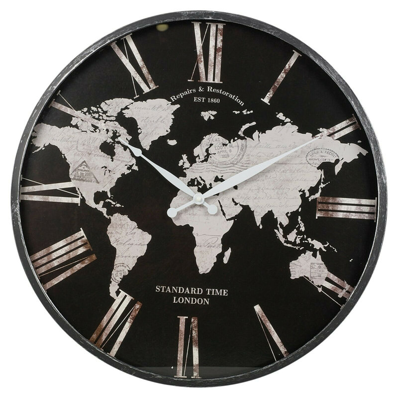 Glasscock Metal Wall Clock