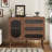 Accent Cabinet With 3 Drawers And Door, Wooden Storage Cabinet With Shelves, Sideboard For Living Room, Entryway, Natural