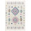 Tapis bleu / crème / rose tissé à la machine Diemer