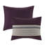Édredon mauve en faux suède - doux au toucher, coussin décoratif 7 pièces, lavable à la machine-118742640-118742641