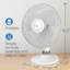 Lasko Performance 3-Speed Table Fan with Tilt-Back Head, White