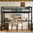 Metal Twin Size Loft Bed With Power Outlet And LED Lighted, Space-Saving, Noise Reduced, Black