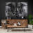 Roman Numeral Metal Quartz Movement / Crystal Tabletop Clock in Black