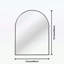 Miroir arqué en métal pour mur-117805209