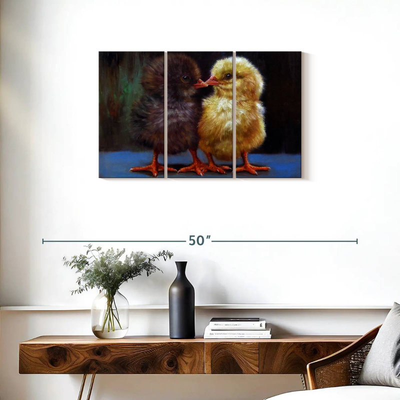Brampt The Kiss Chicks, 20" H x 33" W
